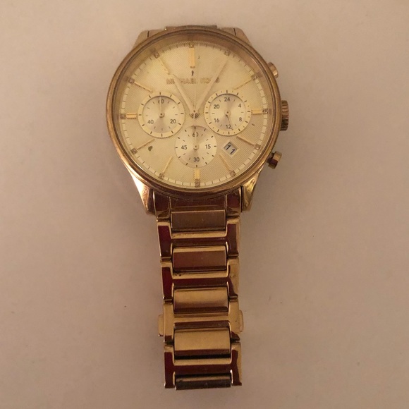 Gold Michael kors round face women’s watch main image 5